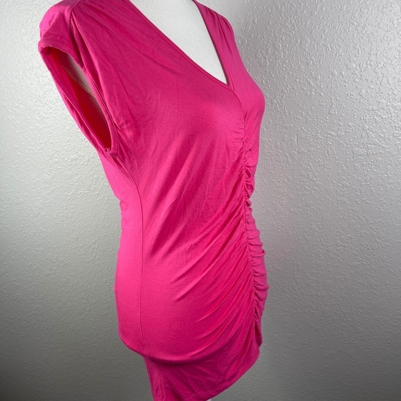 Pink Blouse with ruching - Picture 9 of 11